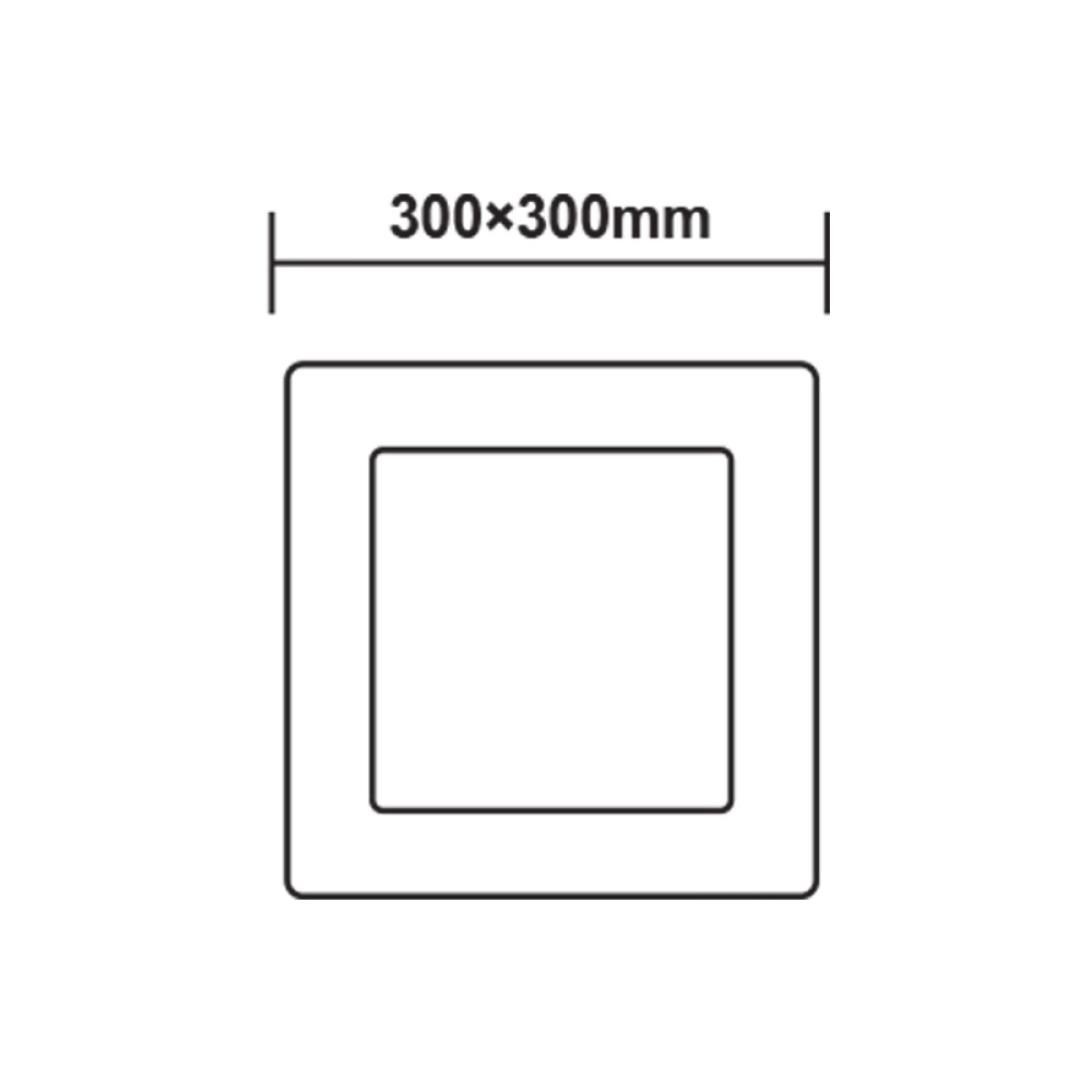 ΛΕΥΚΟ ΤΕΤΡΑΓΩΝΟ LED ΠΑΝΕΛ ΟΡΟΦΗΣ 23W 4000K 2120Lm 288x288mm 230V Ra80  -VEKO2340SW