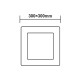 ΛΕΥΚΟ ΤΕΤΡΑΓΩΝΟ LED ΠΑΝΕΛ ΟΡΟΦΗΣ 23W 4000K 2120Lm 288x288mm 230V Ra80  -VEKO2340SW