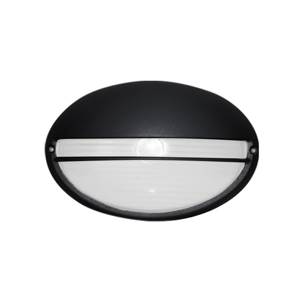 Φωτιστικό Τοίχου Τύπου “Χελώνα” Αμμώδες Μαύρο HI5073BMS