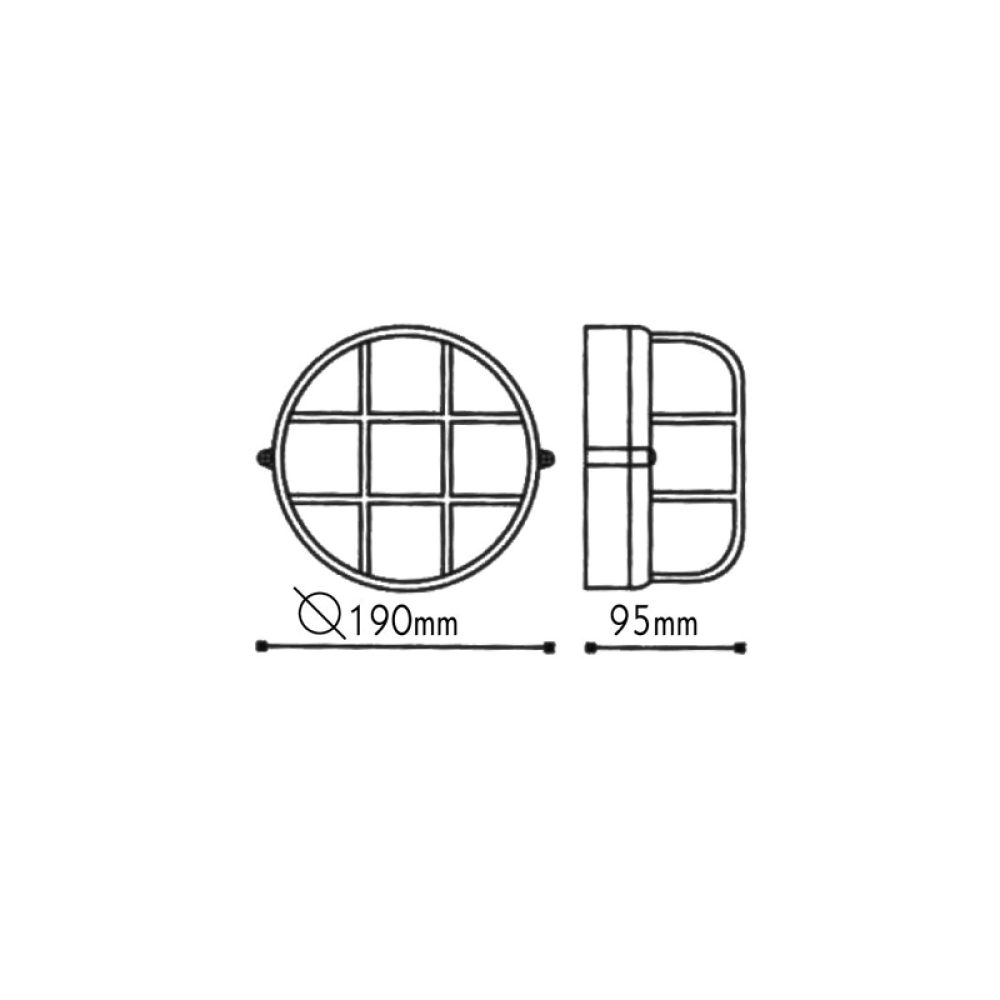 Μαύρη Πλαφονιέρα Οροφής HI5012BMS