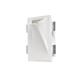 Γύψινη Απλίκα Τοίχου Trimless με Δεξιό Άνοιγμα, Ντουί E14 G8051R