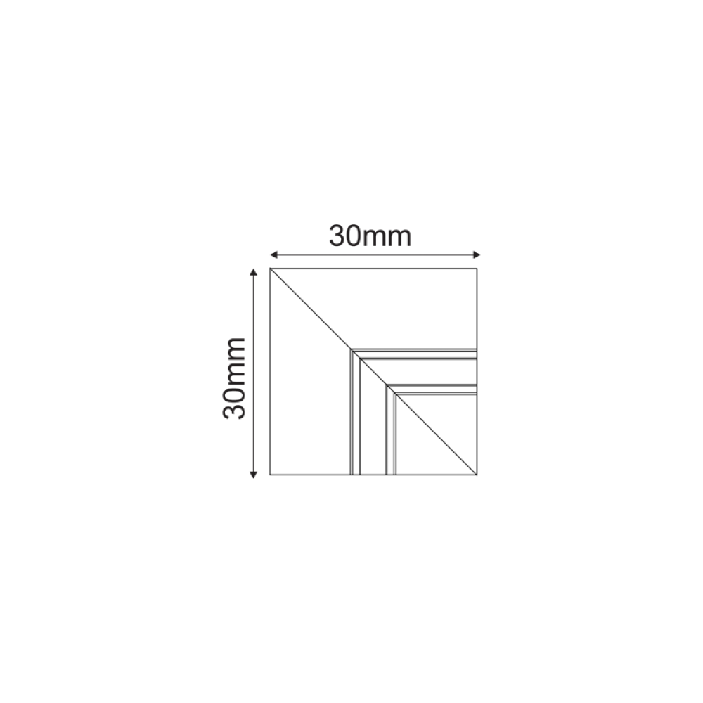 Εσωτερικός Γωνιακός Σύνδεσμος 90° TMT90INB