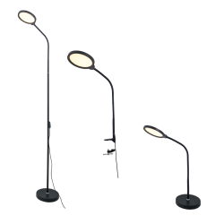 LED ΓΡΑΦΕΙΟΥ 3 IN 1 10W ΜΑΥΡΟ ABS+ΑΛΟΥΜΙΝΙΟ CCT STEP DIMMABLE 32Χ40Χ7 STEFAN  -SF501ALL