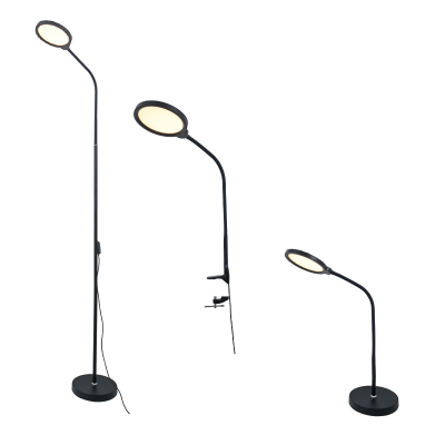 LED ΓΡΑΦΕΙΟΥ 3 IN 1 10W ΜΑΥΡΟ ABS+ΑΛΟΥΜΙΝΙΟ CCT STEP DIMMABLE 32Χ40Χ7 STEFAN  -SF501ALL