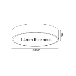 Πλαφονιέρα Οροφής LED OPTIMUS Μαύρο HM29LEDC100BKCCT