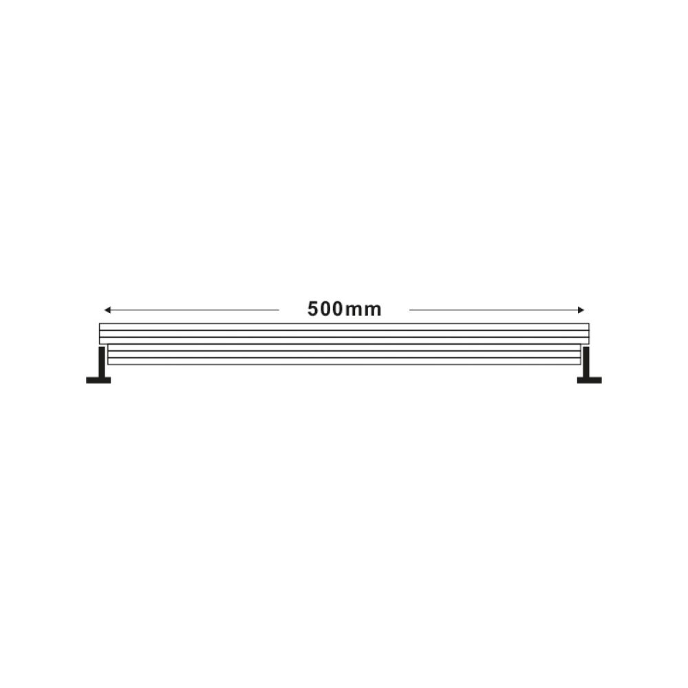 LED Wallwasher 18W Θερμού Λευκού Φωτός IP66 NOC1830