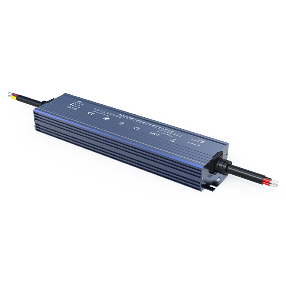 LED CV METAL DRIVER 300W 230V AC- 24V DC 12.5A IP67 5YRS  -W300CV24N