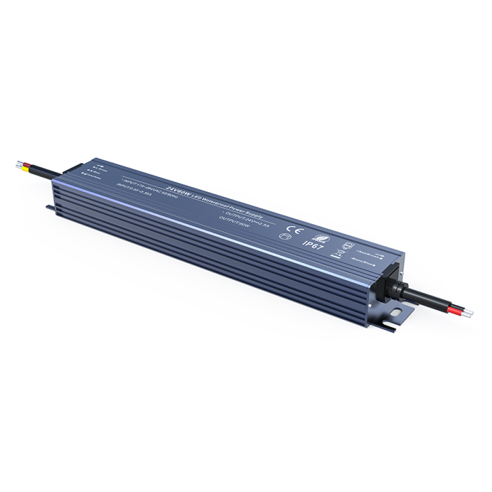 LED CV METAL DRIVER 60W 230V AC- 24V DC 2.5A IP67 5YRS  -W60CV24N