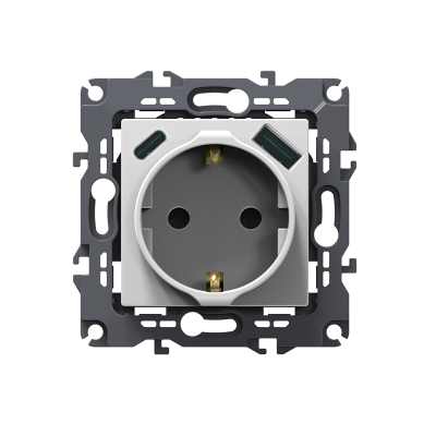 PRIME ΠΡΙΖΑ ΣΟΥΚΟ ΑΣΦΑΛΕΙΑΣ 1x2P+E 16A 250VAC & 2*USB (TYPE A+C)  5VDC 3A IP20 ΛΕΥΚΗ  -1000116401