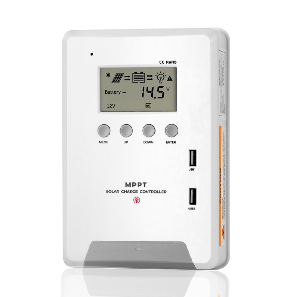 ΡΥΘΜΙΣΤΗΣ ΦΟΡΤΙΣΗΣ MPPT 30A, ΑΥΤΟΜΑΤΑ 12/24VDC + LCD ΟΘΟΝΗ  -MPPT3024