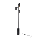 ΔΑΠΕΔΟΥ ΜΑΥΡΟ ΜΕΤΑΛΛΟ D15*H165cm 3ΧΕ27 KENNETH  -MF240573