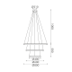 ΚΡΕΜΑΣΤΟ Φ/Σ LED 60W 4800LM CCT IP20   ΜΑΥΡΟ ΜΕΤΑΛΛΙΚΟ + ΑΚΡΥΛΙΚΟ
-HM23LEDP3BKCCT