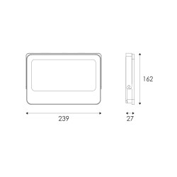 ΠΡΟΒΟΛΕΑΣ LED SMD ΛΕΥΚΟΣ 100W 3CCT 10000LM 185-265V RA>80 IP66  -N100CCTW